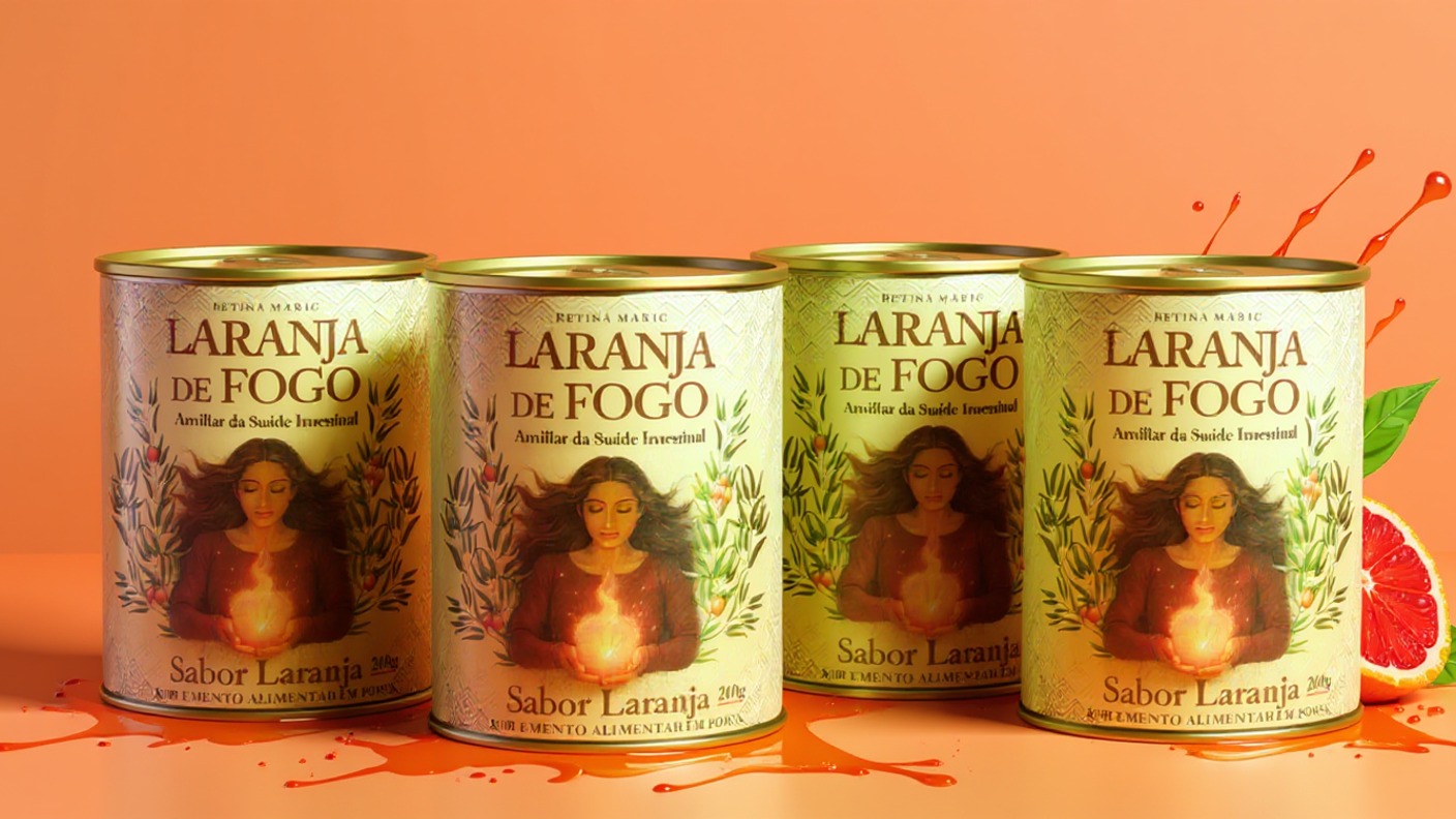 Kit 4 potes Laranja de Fogo