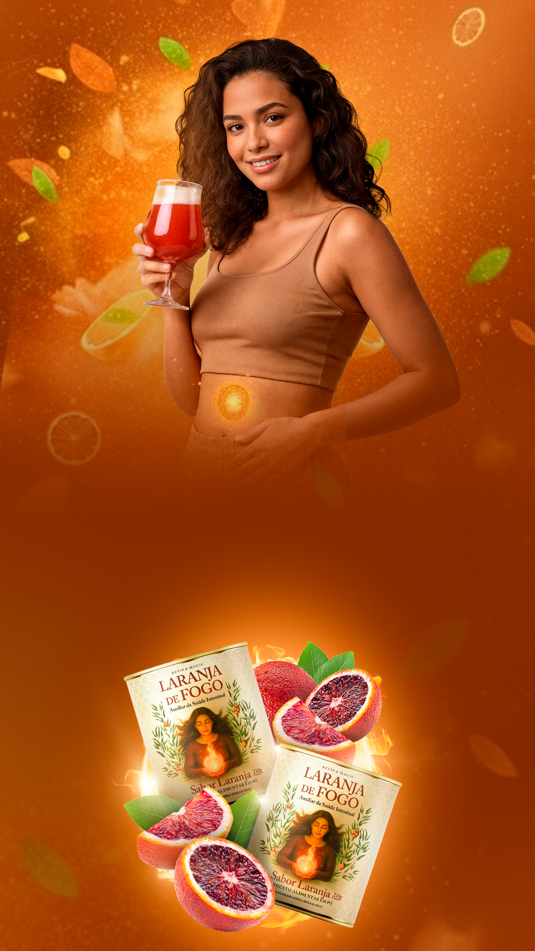 Banner Mobile Laranja de Fogo